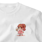 yuririchiの可愛い女の子のグッズ ワンポイントTシャツ