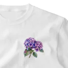 りゅうへいの色鮮やかな紫陽花 One Point T-Shirt