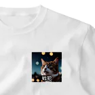 rurifuのゲーミング猫 ワンポイントTシャツ