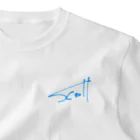 Dec-Affe-Inated RECORDSの MNG Scott autograph blue ワンポイントTシャツ