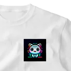 キャピキャピのネオン系の可愛い猫 One Point T-Shirt