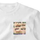 しょうわじだいの昭和レトロなイラスト ワンポイントTシャツ