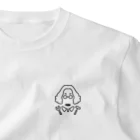 花のお掃除のhanaのロゴ(BLACK)ワンポイントTシャツ One Point T-Shirt