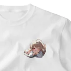 G-EICHISの眠れない夜の可愛い少女 One Point T-Shirt