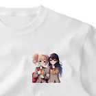 SWQAの二人とjkたち ワンポイントTシャツ