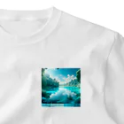 hana2ginの Almost Transparent Blue. ワンポイントTシャツ