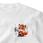 桃の花の歌うキツネの王子さま One Point T-Shirt