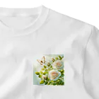 Rパンダ屋の「白薔薇」グッズ ワンポイントTシャツ