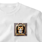 HIROKITI_HAPPYのお出かけバックの猫 One Point T-Shirt