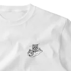 Miss GrayのGray cat One Point T-Shirt