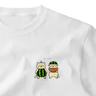 大村イスのスイカにゃんこ One Point T-Shirt