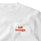 Lofi LoungeのLofi Lounge 赤 One Point T-Shirt