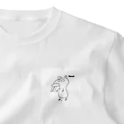 キモカワ代表のキモカワ代表　ねずみくん ワンポイントTシャツ