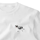 柴犬とテニスのテニス柄のうし One Point T-Shirt