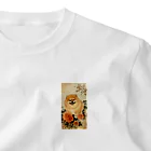 ポメラニアンLogisticsのポメ世絵 ワンポイントTシャツ