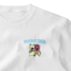 すっとん塾の犬＆サル ワンポイントTシャツ