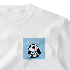 やまとうみとにちじょう【公式】のハートうさぎさん星を見上げる One Point T-Shirt