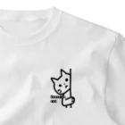 エクササイズ・キャットのエクササイズキャット　じーっ ワンポイントTシャツ