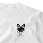みきぞーん｜保護猫 ミッキー画伯と肉球とおともだちのmomo ワンポイントTシャツ