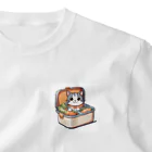 HIROYAN5935のキャットランチボックス ワンポイントTシャツ