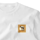 waka_okapiのオカピ ワンポイントTシャツ