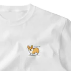 コーギーブレッド（もこもこーぎー）のもこもこーぎー （コーギーcorgi） One Point T-Shirt