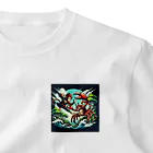 海の幸の猿蟹合戦 ワンポイントTシャツ