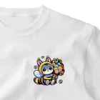 きぐるみあにまるず！の花束きぐるみネコ ワンポイントTシャツ