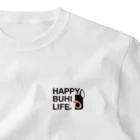 HAPPY_BUHI_LIFEのHAPPY  BUHI  LIFE original logo vol.2 ワンポイントTシャツ