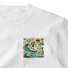 海の幸のサーファー ワンポイントTシャツ