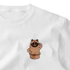 tanuki_msの埴輪タヌキ ワンポイントTシャツ