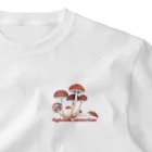 I love mushroom🍄の見つけたら食べちゃうシリーズ no.1 2 クリタケ ワンポイントTシャツ