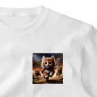 もふもふ日本史のねこ、走る One Point T-Shirt