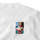 デジタル美女アートのAI美女グラビア10 ワンポイントTシャツ