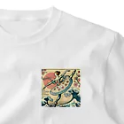 endo-6754の浮世絵×バレエ2 ワンポイントTシャツ