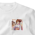yukatagirlsのお祭り好きのＪＫ ワンポイントTシャツ