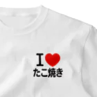 I LOVE SHOPのI LOVE たこ焼き ワンポイントTシャツ