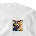 てんとくろ助のぱりぴねこ ワンポイントTシャツ