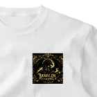 BABYLON  Channel　aiのBLACK ドラゴン Renaissance ワンポイントTシャツ