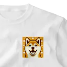 dog-station25の柴わんこシリーズ ワンポイントTシャツ