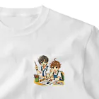 可愛い男の子イラスト販売所　By,keicyanの男の子　中学1年生　美術部 ワンポイントTシャツ