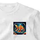 ponzu0108の金魚鉢の金魚 ワンポイントTシャツ