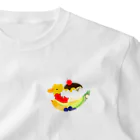 アヒルひゃくへんげのプリンアラモードなアヒル🍮 ワンポイントTシャツ