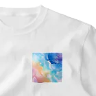 chan-takehaniの夢幻のカラーパレット ワンポイントTシャツ