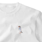 otsubu_to_kosameののぞき文鳥(シルバー) ワンポイントTシャツ