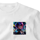 373Digital Lab shopのCyber Diva - サイバーパンクの歌姫 ワンポイントTシャツ