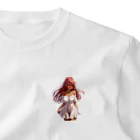 ヴィヴィオのオフショルダーレースアップワンピース ワンポイントTシャツ