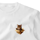 猫の小梅お嬢さんの小梅ちゃん　箱猫 One Point T-Shirt