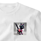 T Rの魔法の黒猫ペルソナのイラスト ワンポイントTシャツ