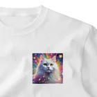 はなにゃんのおうちの虹色に輝くかわいい白猫ちゃん2 One Point T-Shirt